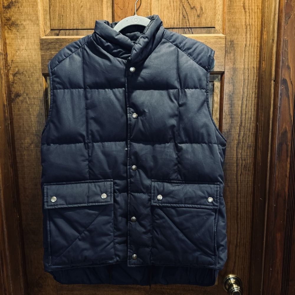 Vintage St John's Bay Down Filled Vest Men's Large